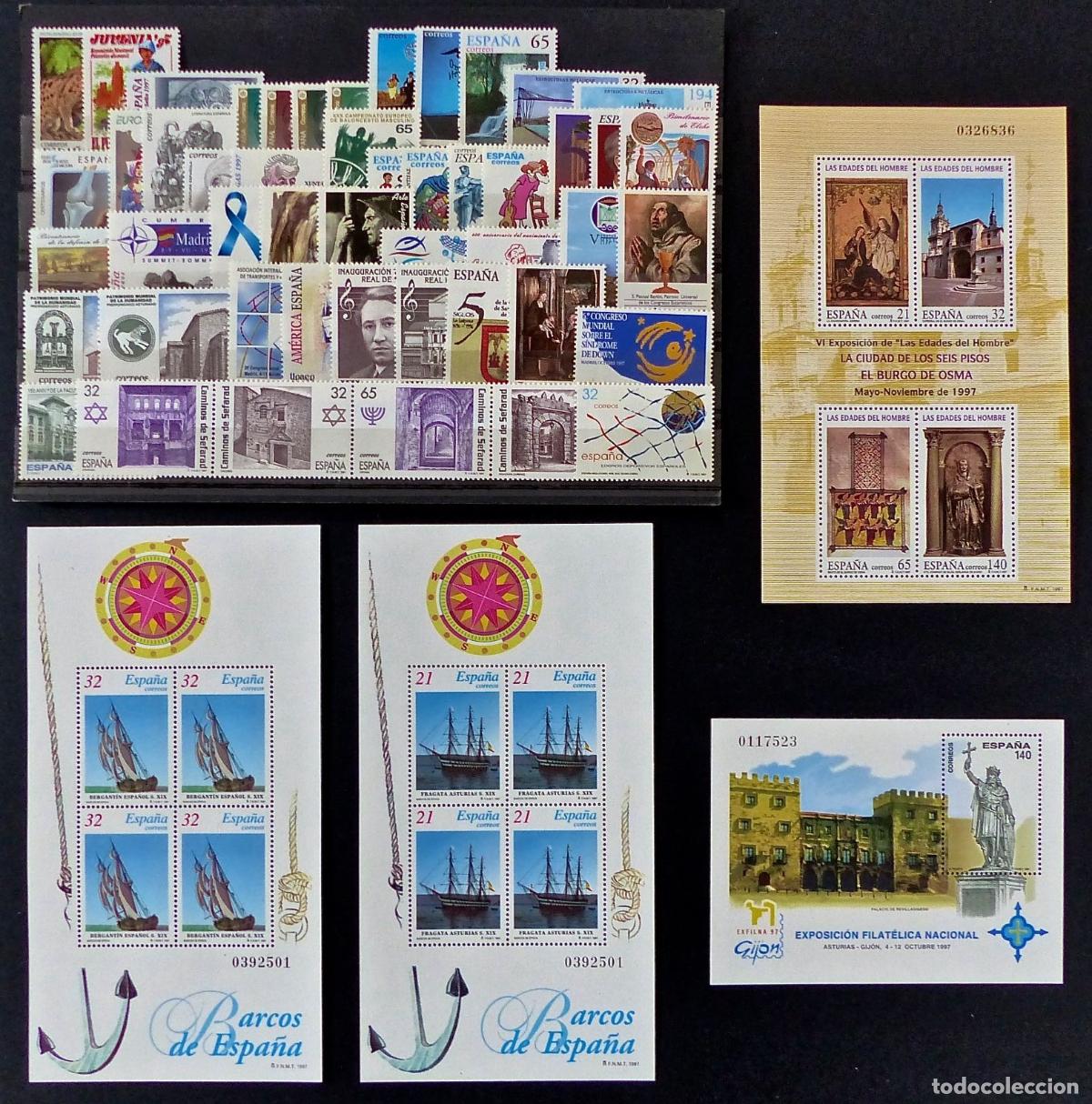 Francobolli: Oferta sellos a&ntilde;o 1997 completo y nuevo sin fijasello