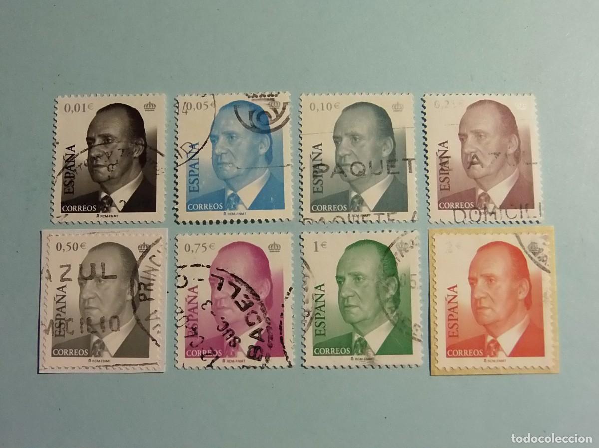 Sellos: ESPA&Ntilde;A 2002 - 5&ordf; SERIE B&Aacute;SICA - JUAN CARLOS I - - EDIFIL 3857/3864 - COMPLETA (8 VALORES.)