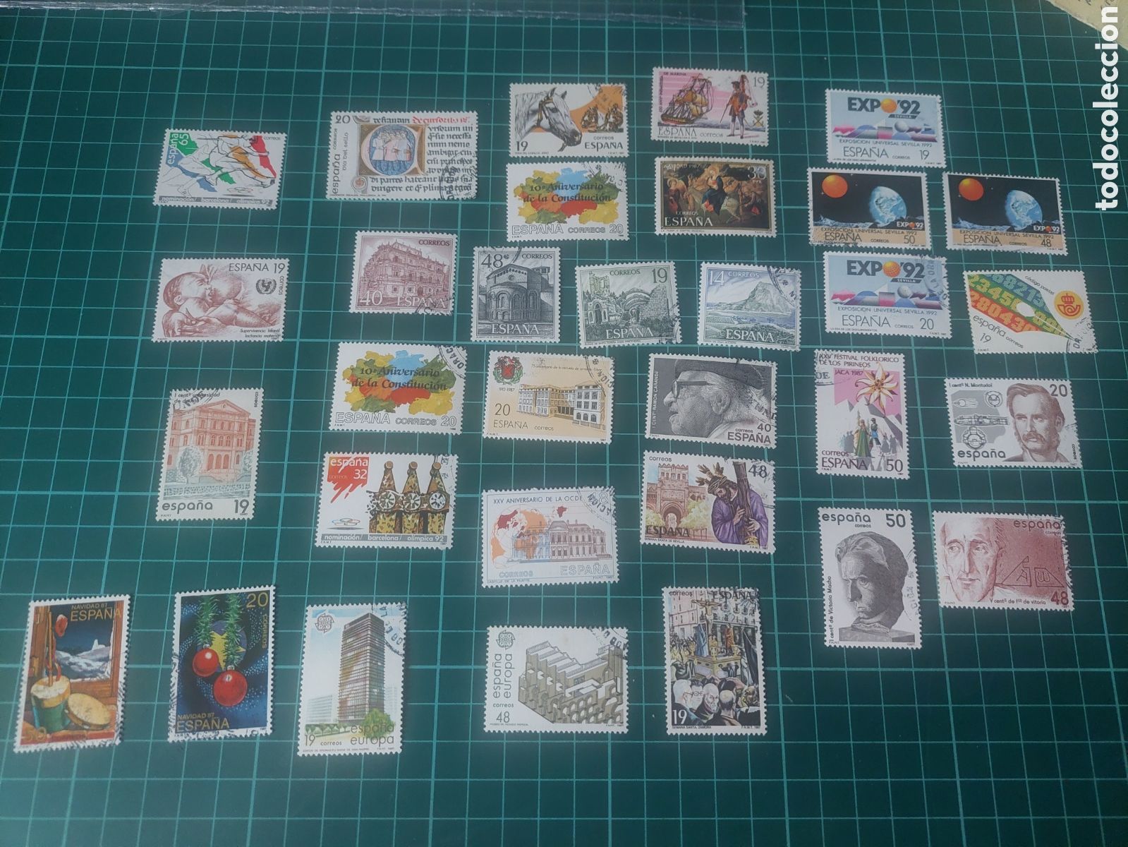 Sellos: 1987 ESPA&Ntilde;A SELLOS USADOS LUJO