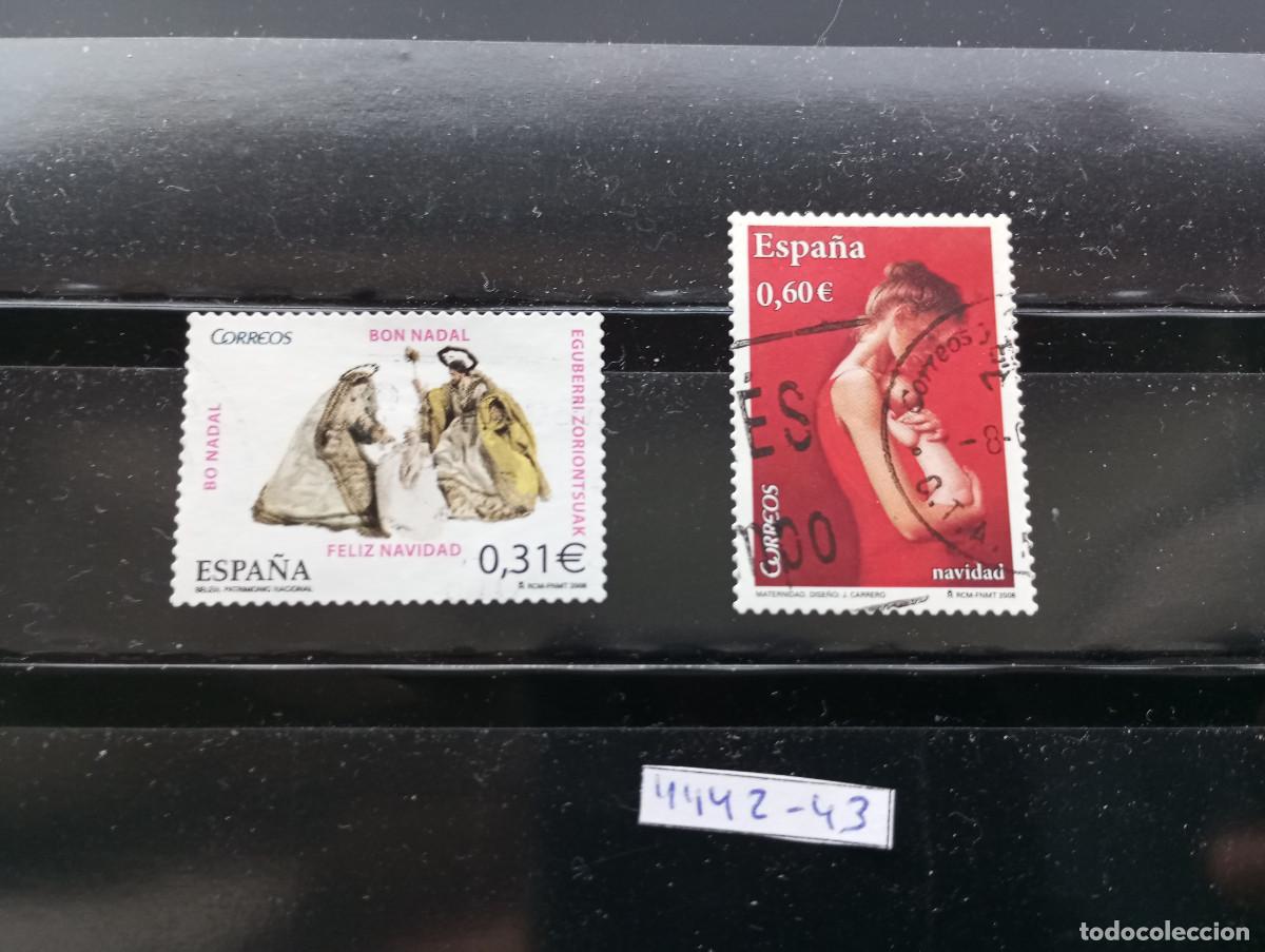 Sellos: Espa&ntilde;a. 2008. Edifil n&uacute;mero 4442-4443. Navidad
