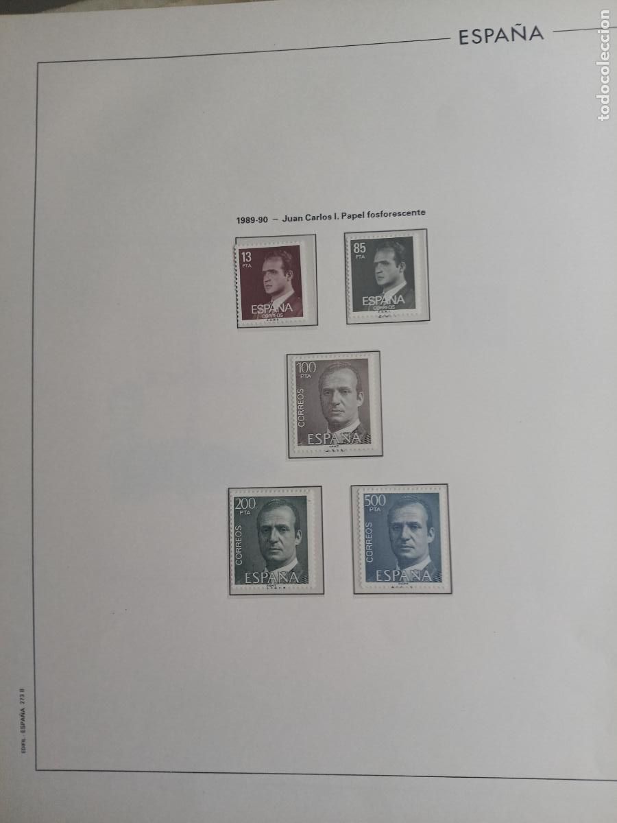 Sellos: Serie b&aacute;sica 1989 1990 nuevos. 5 valores