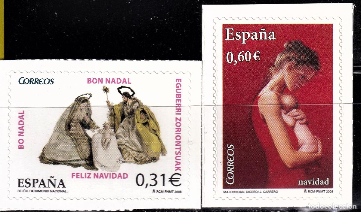 Selos: Oferta sellos en euros a&ntilde;o 2008 edifil 4442/43 en nuevo con gran descuento sobre facial