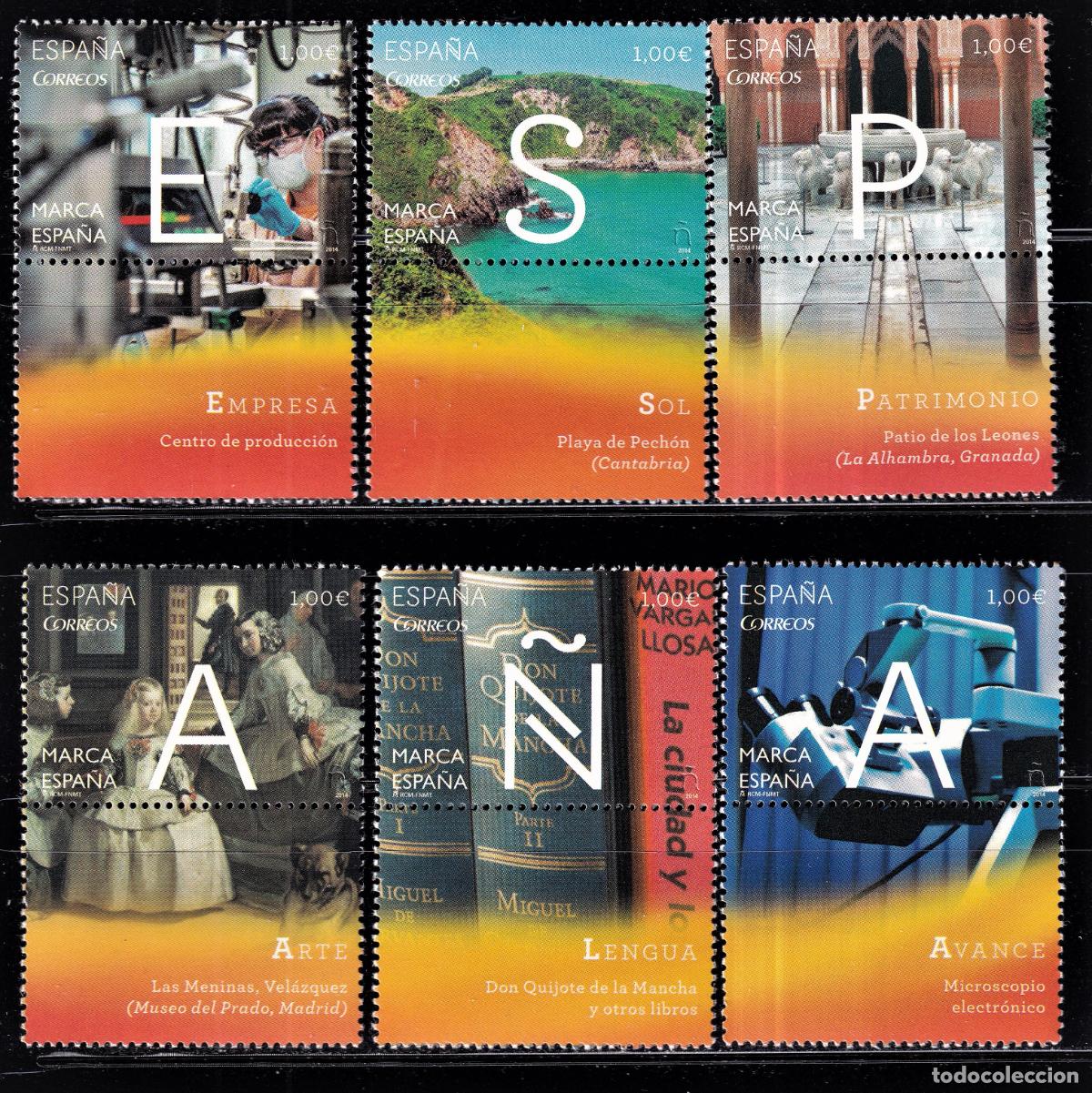 Briefmarken: Oferta sellos en euros a&ntilde;o 2014 edifil 4878/83 en nuevo