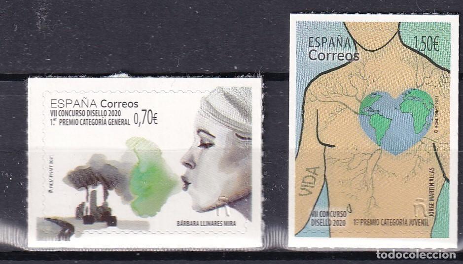 Stamps: Oferta sellos en euros a&ntilde;o 2021 edifil 5457/58 en nuevo