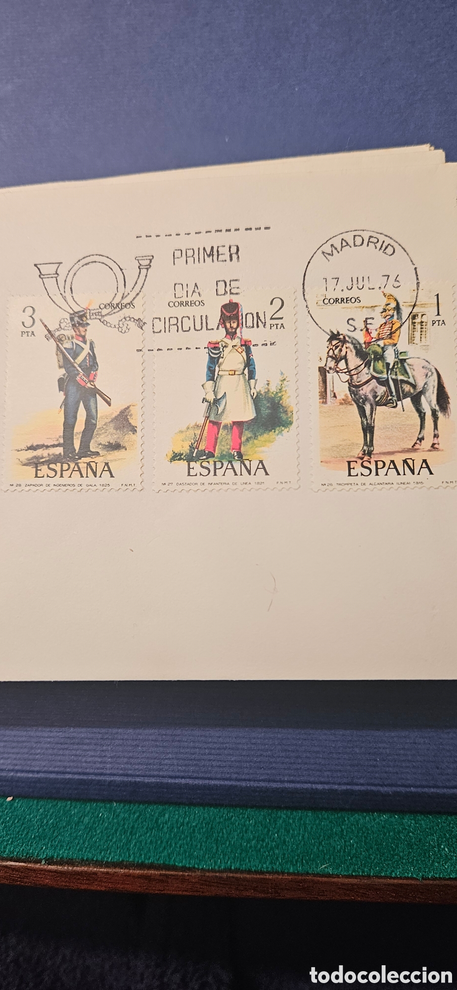Timbres: Sobres Primer d&iacute;a 1976