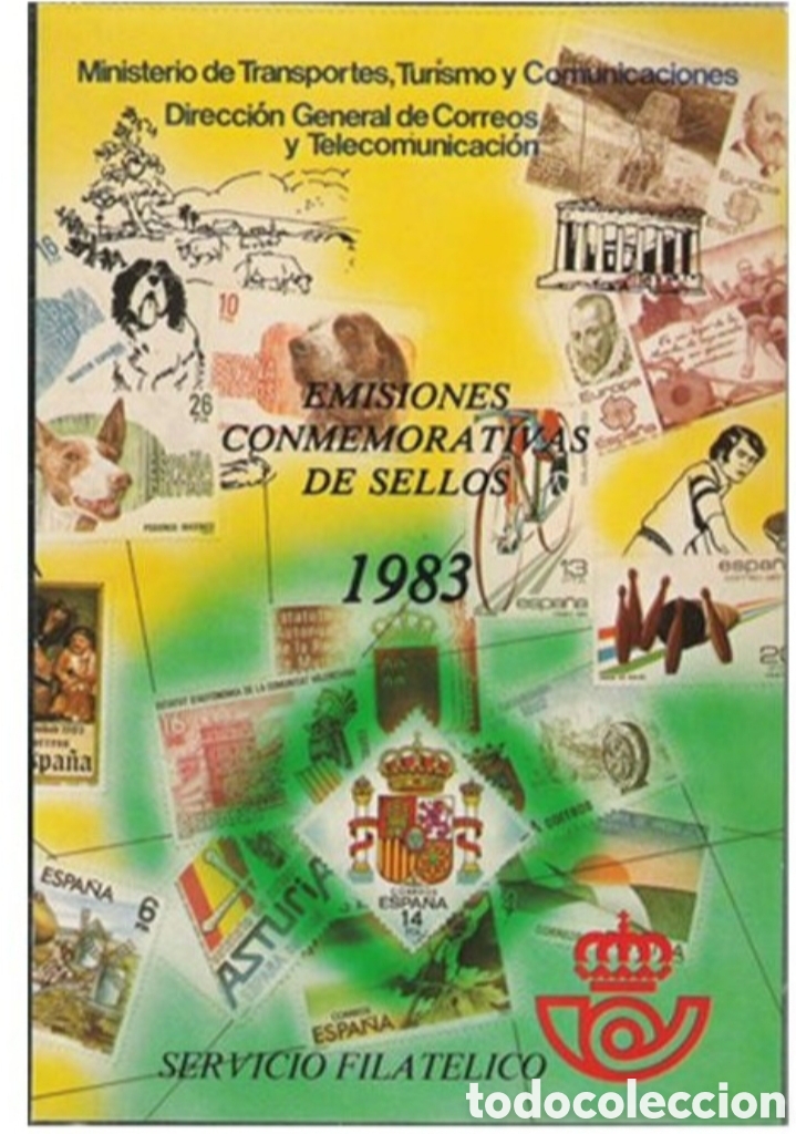 Sellos: ESPA&Ntilde;A A&Ntilde;O 1983 - CARPETA OFICIAL DE CORREOS - COMPLETA CON SELLOS NUEVOS