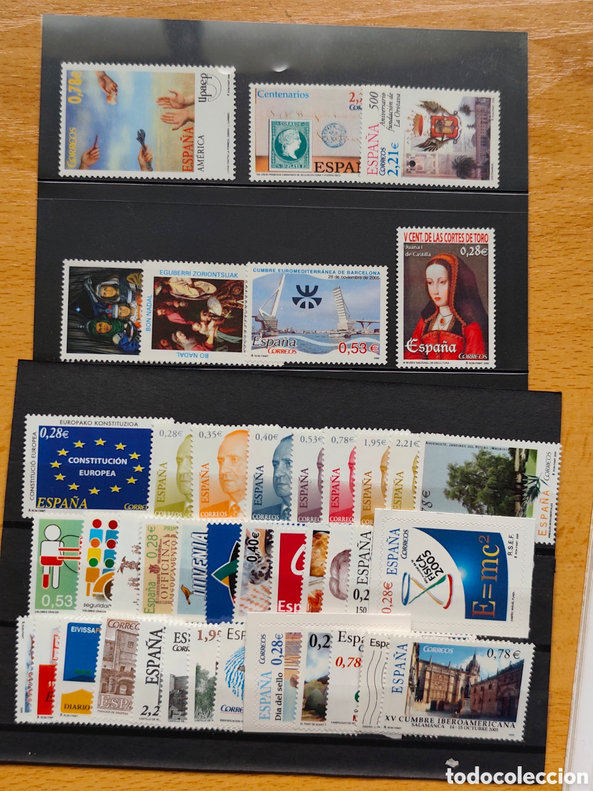 Sellos: Sellos 2005 Espa&ntilde;a completo + HB + Suplemento A&ntilde;o 2005