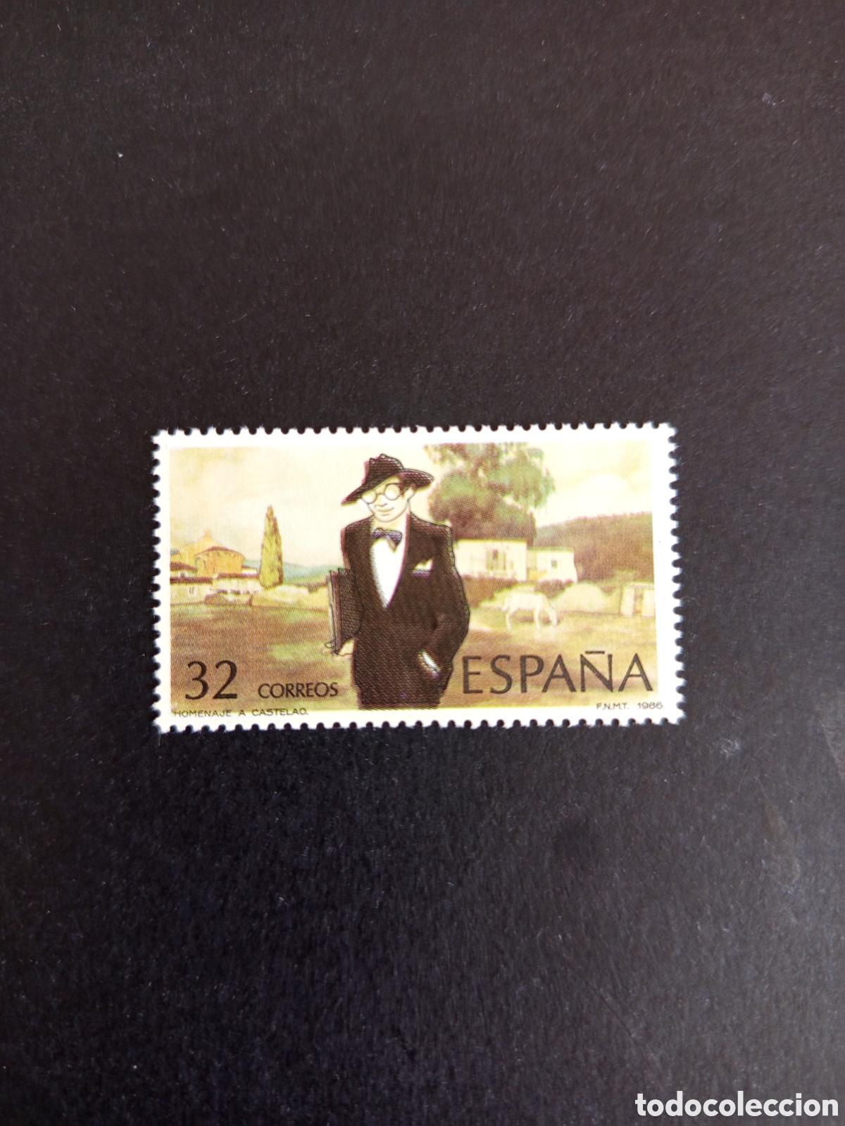 Sellos: Espa&ntilde;a, 1986. Alfonso Rodr&iacute;guez Castelao, pintor. Ed 2873. Pedido m&iacute;nimo 3 &euro;. Ver fotos