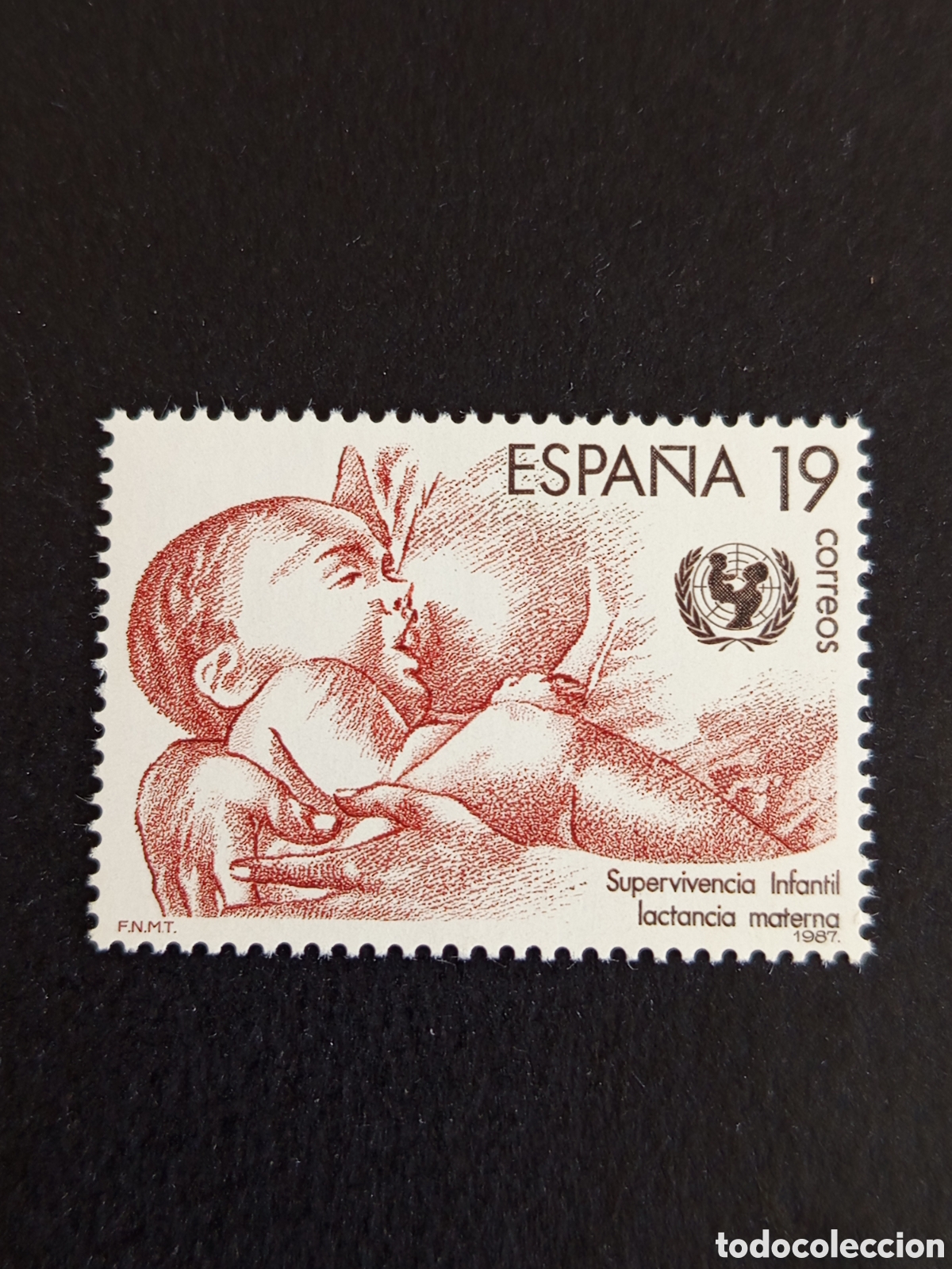 Sellos: Espa&ntilde;a, 1987. Supervivencia infantil. Lactancia. Edifil 2886. Pedido m&iacute;nimo 3 &euro;. Ver fotos