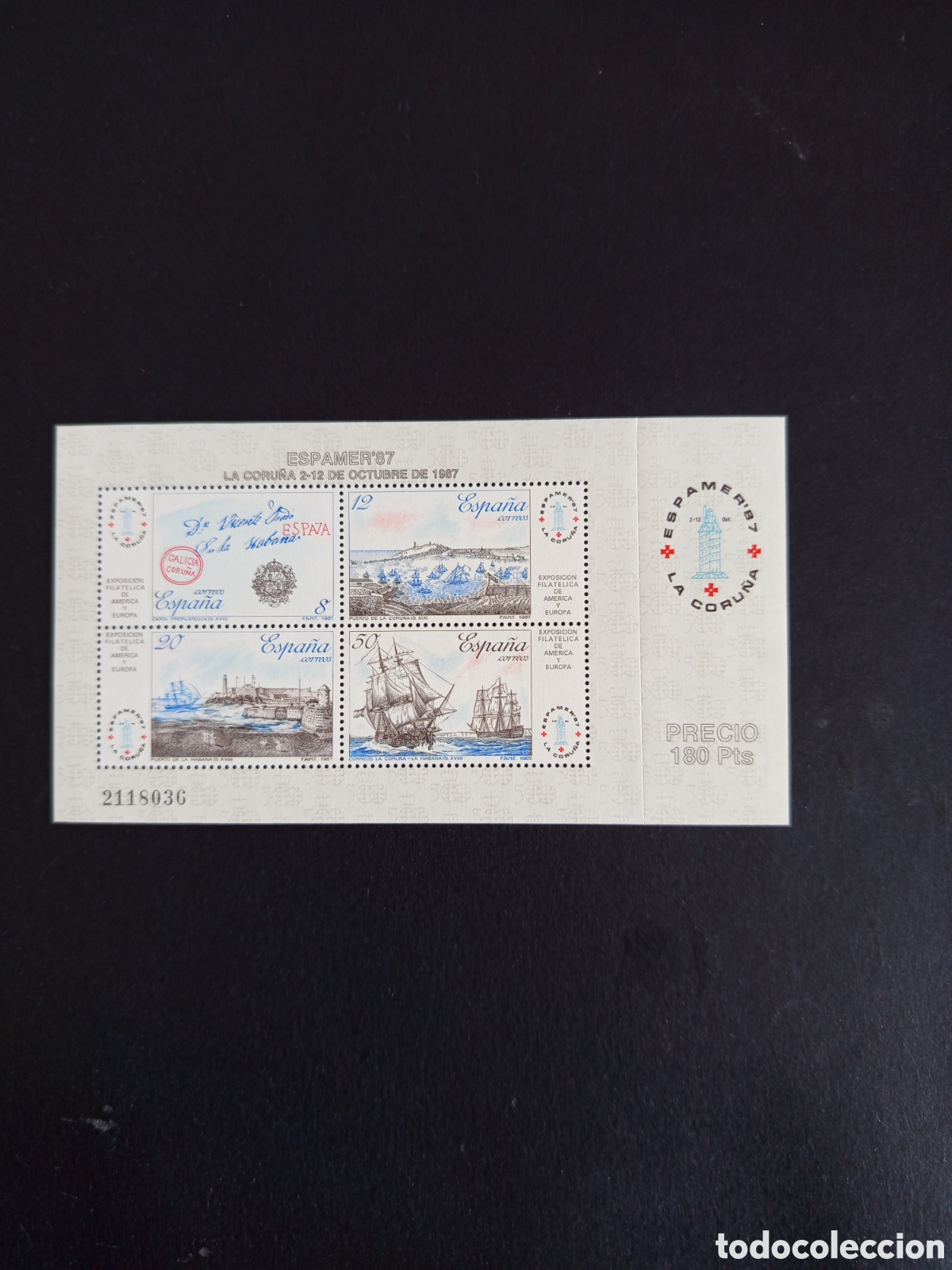 Sellos: Espa&ntilde;a, 1987. Exposici&oacute;n Filat&eacute;lica ESPAMER'87. Edifil 2916. Pedido m&iacute;nimo 3 &euro;. Ver fotos