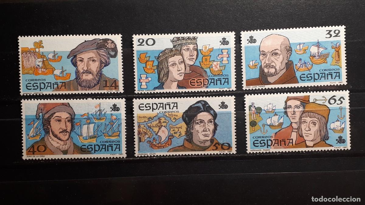 Sellos: ESPA&Ntilde;A. A&Ntilde;O 1987. **. EDIFIL 2919/24