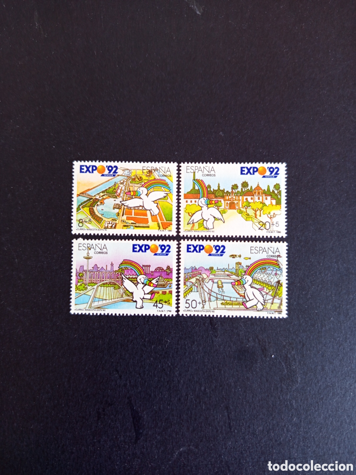 Sellos: Espa&ntilde;a, 1990. Exposici&oacute;n Universal de Sevilla. Edifil 3050/3. Pedido m&iacute;nimo 3 &euro;. Ver fotos .