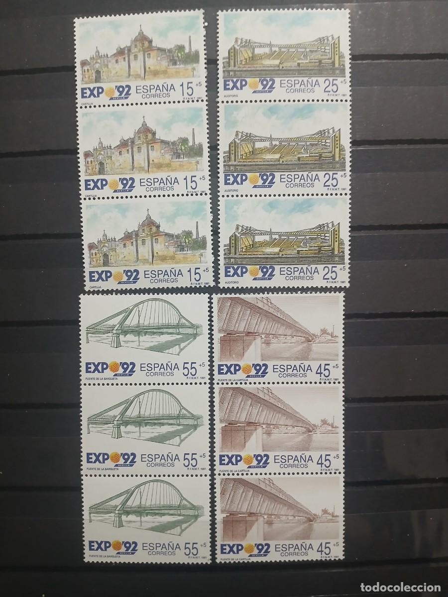 Sellos: A&Ntilde;O 1991 EXPOSICION UNIVERSAL DE SEVILLA VALOR CATALOGO 6.90 EUROS