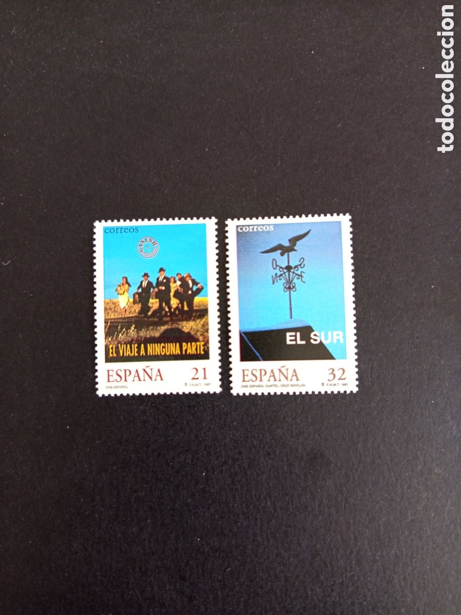 Sellos: Espa&ntilde;a, 1997. Cine espa&ntilde;ol .Edifil 3472/3. Pedido m&iacute;nimo 3 &euro;. Ver fotos . Serie completa