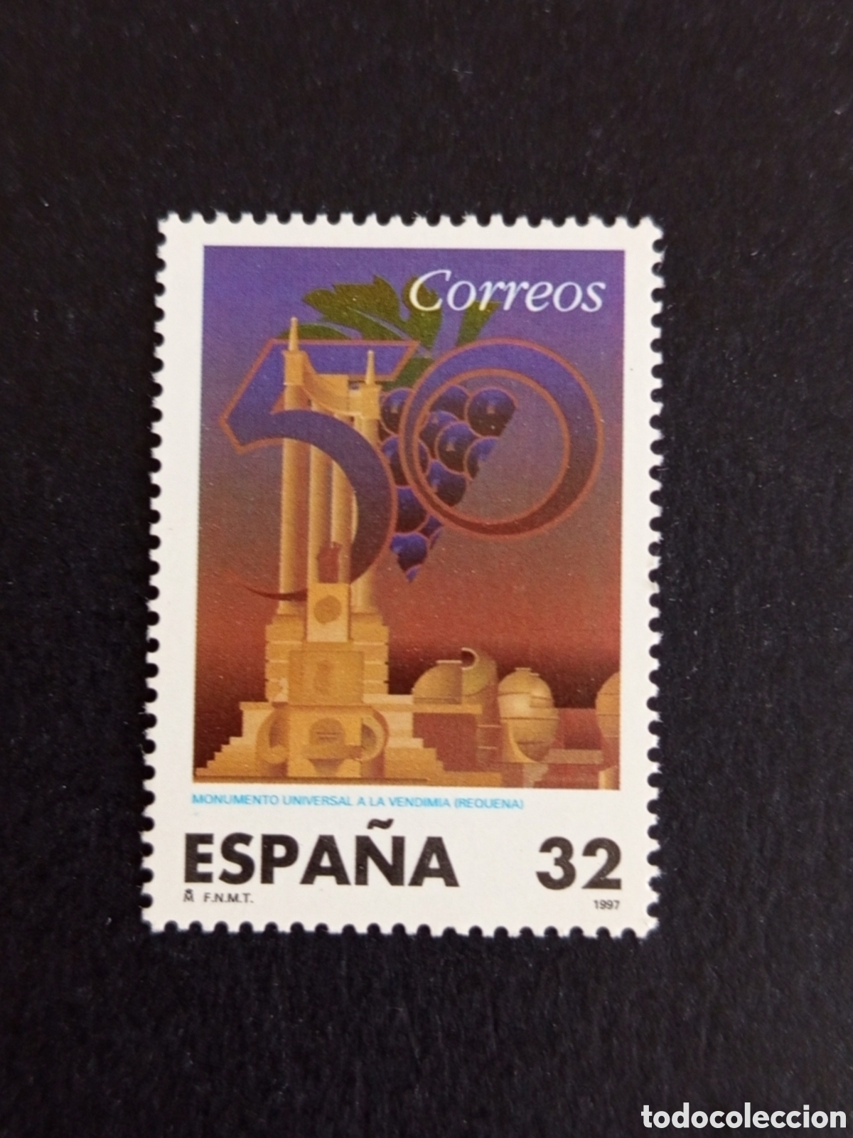Sellos: Espa&ntilde;a, 1997. Monumentos a la Vendimia (Requena). Edifil 3497. Pedido m&iacute;nimo 3 &euro;. Ver fotos .