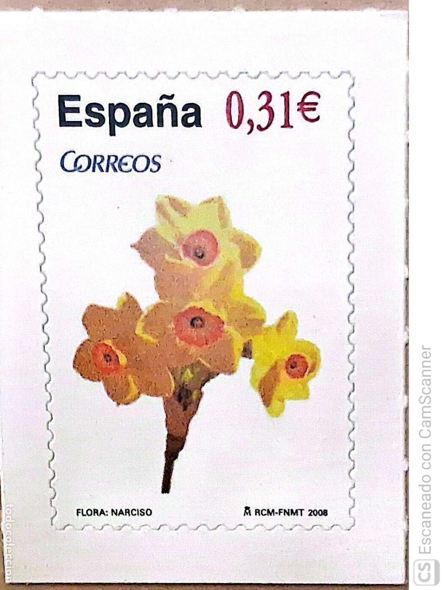 Sellos: Espa&ntilde;a. 4379 Flora: Narciso. 2008. Sellos nuevos y numeraci&oacute;n Edifil