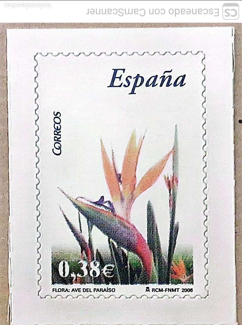 Sellos: Espa&ntilde;a. 4218 Flora: Ave del Para&iacute;so. 2006. Sellos nuevos y numeraci&oacute;n Edifil