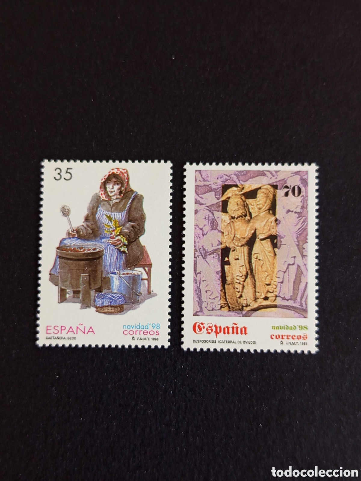 Sellos: Espa&ntilde;a, 1998. Navidad. Edifil 3596/7. Pedido m&iacute;nimo 3 &euro;. Ver fotos.Serie Completa en nuevo