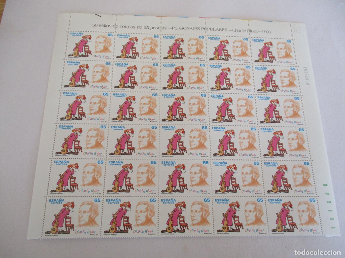 Sellos: 30 SELLOS NUEVOS DE 65-A&Ntilde;O 1997- PERSONAJES POPULARES- CHARLIE RIVEL