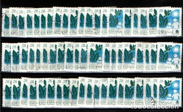 Selos: ESPA&Ntilde;A 1993. MEDIO AMBIENTE. 50 SELLOS USADOS DE CADA VALOR. EDIFIL3238-3263.