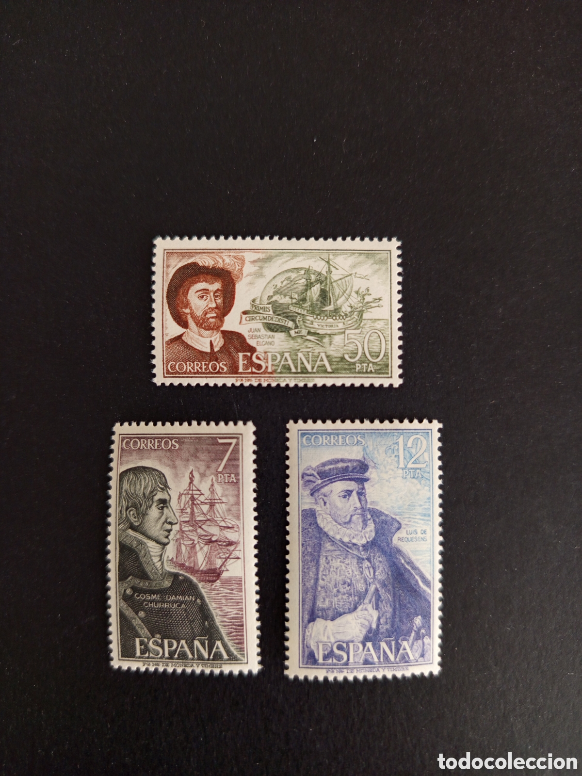 Selos: Espa&ntilde;a, 1976. Personajes. Edifil 2308/10. Pedido m&iacute;nimo 3 &euro;. Ver fotos . Serie completa en nuevo