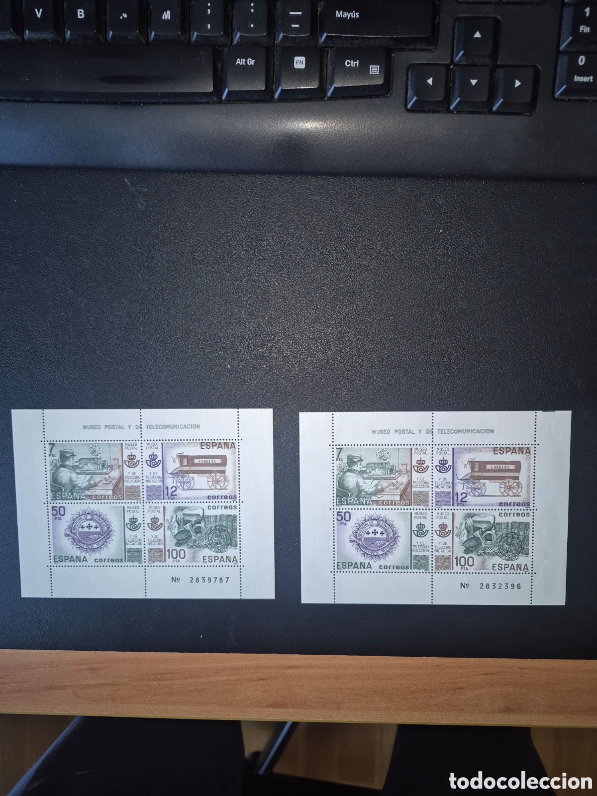 Stamps: 2 minipliegos museo postal 1981