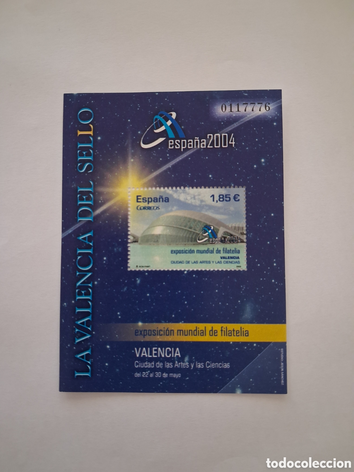 Sellos: Hoja Bloque Sellos Exposici&oacute;n Internacional de Filatelia Valencia 2004