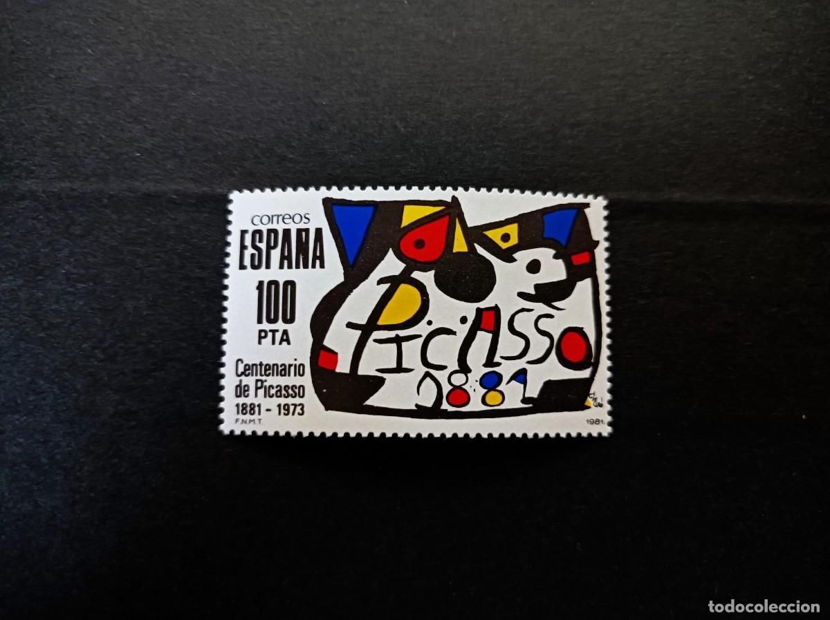 Briefmarken: Sello nuevo 1981. Homenaje a Pablo Ruiz Picasso. 27 de Marzo de 1981. Edifil 2609.