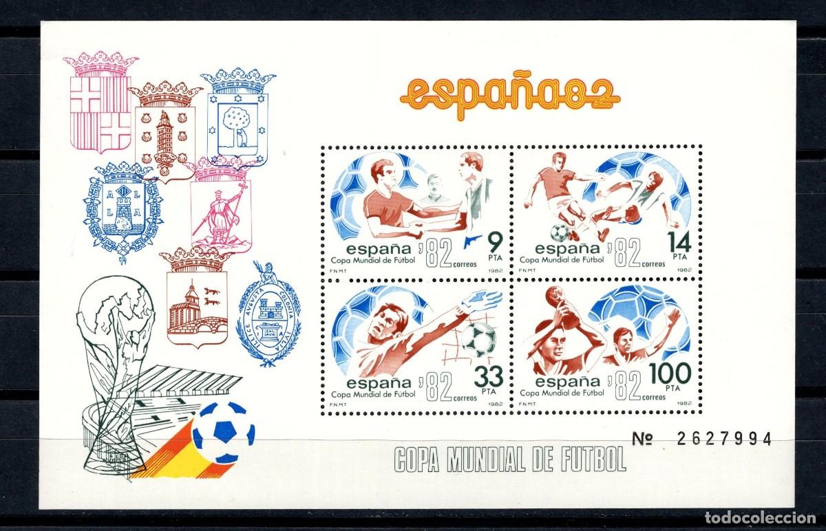 Stamps: Hoja Bloque Nueva. Copa Mundial Futbol Espa&ntilde;a &acute;82. 13 de Junio de 1982. Edifil 2664.