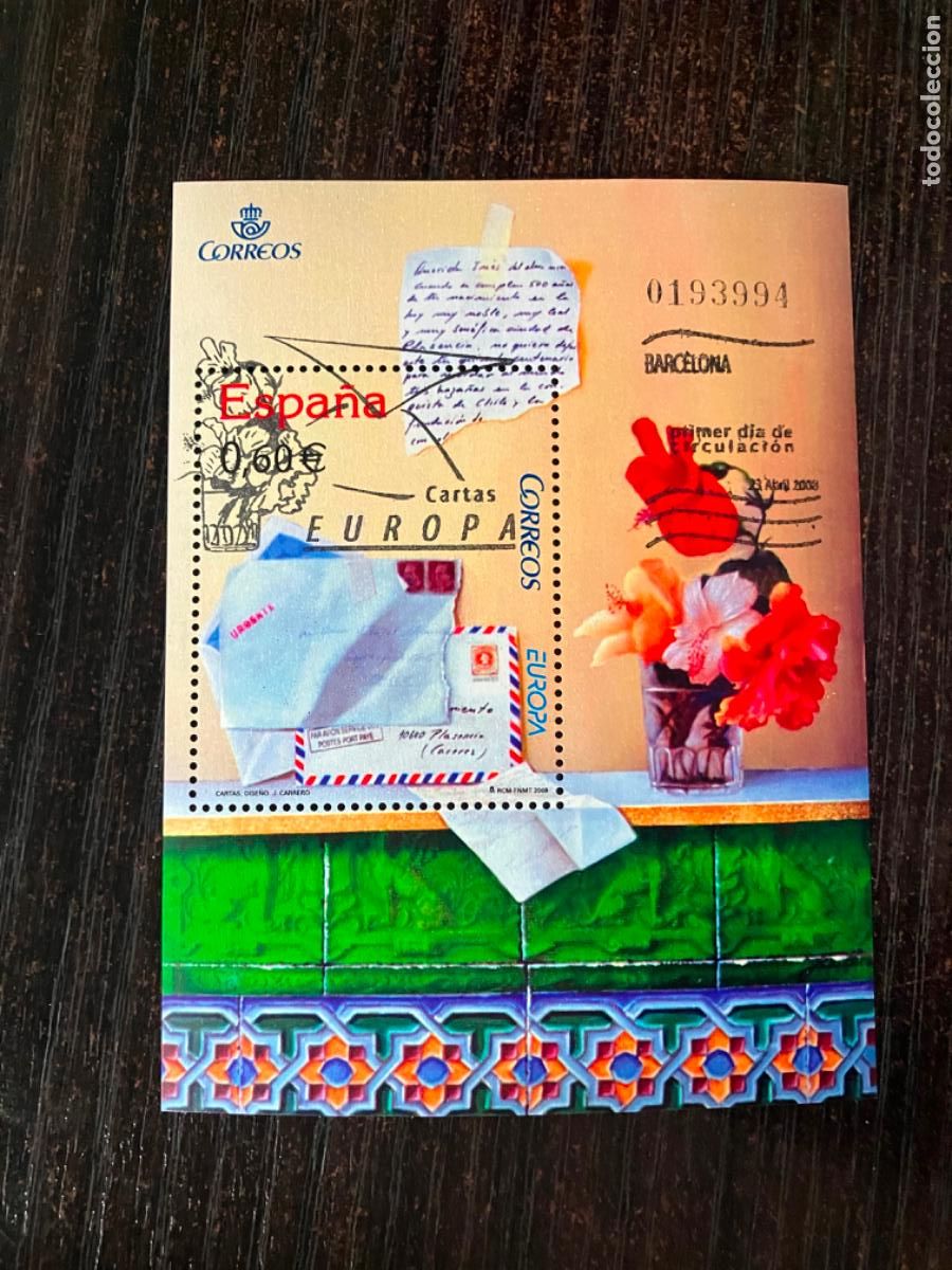 Sellos: Europa - HB Hojita bloque 2008 - Usada matasellos primer d&iacute;a - Edifil 4410