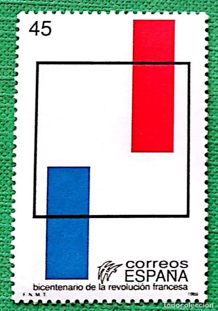 Sellos: Espa&ntilde;a. 2988 Bicentenario Revoluci&oacute;n Francesa. 1989. Sellos nuevos y numeraci&oacute;n Edifil