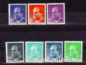 Sellos: Espa&ntilde;a. 3001/07 Serie b&aacute;sica: Don Juan Carlos I. 1989. Sellos nuevos y numeraci&oacute;n Edifil