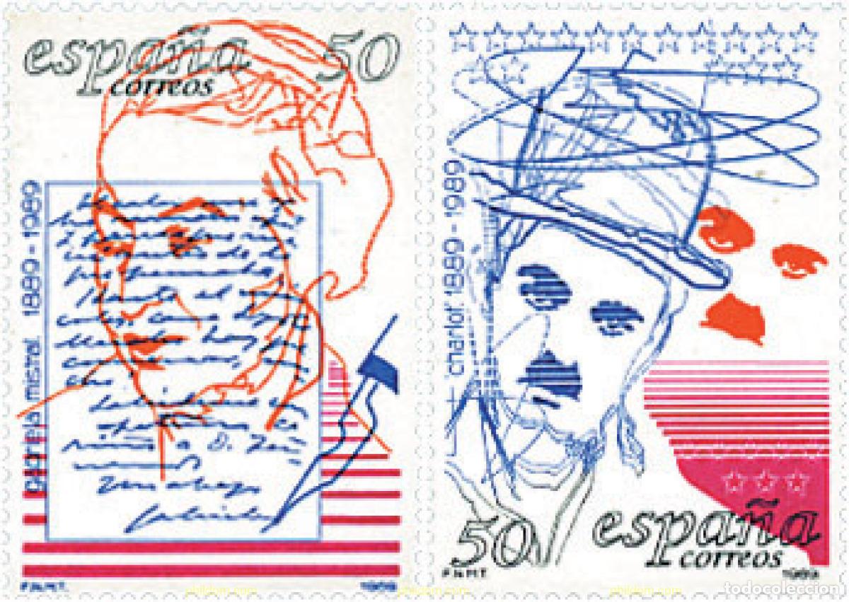 Sellos: 117058 MNH ESPA&Ntilde;A 1989 CENTENARIOS