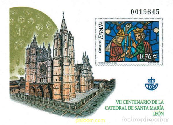 Sellos: 124776 MNH ESPA&Ntilde;A 2003 VIDRIERAS. CATEDRAL DE LEON