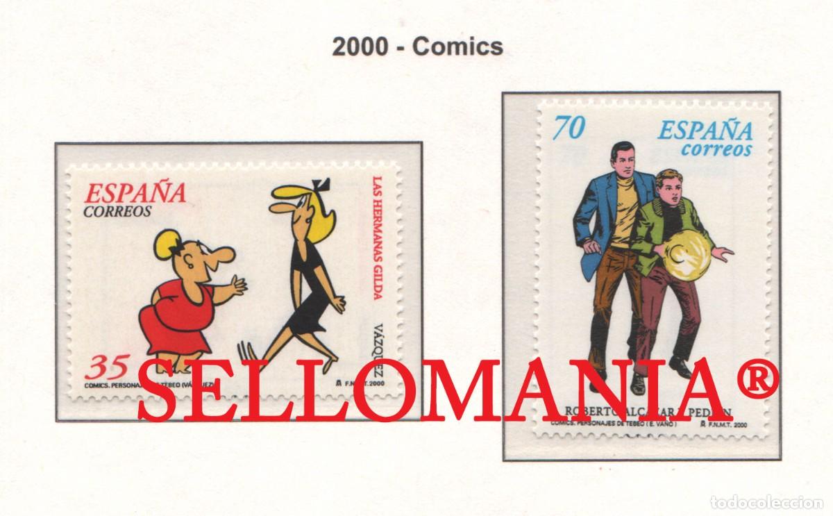 Sellos: 2000 COMICS LAS HERMANAS GILDA ALCAZAR Y PEDRIN EDIFIL 3712 / 13 ** MNH TC22260