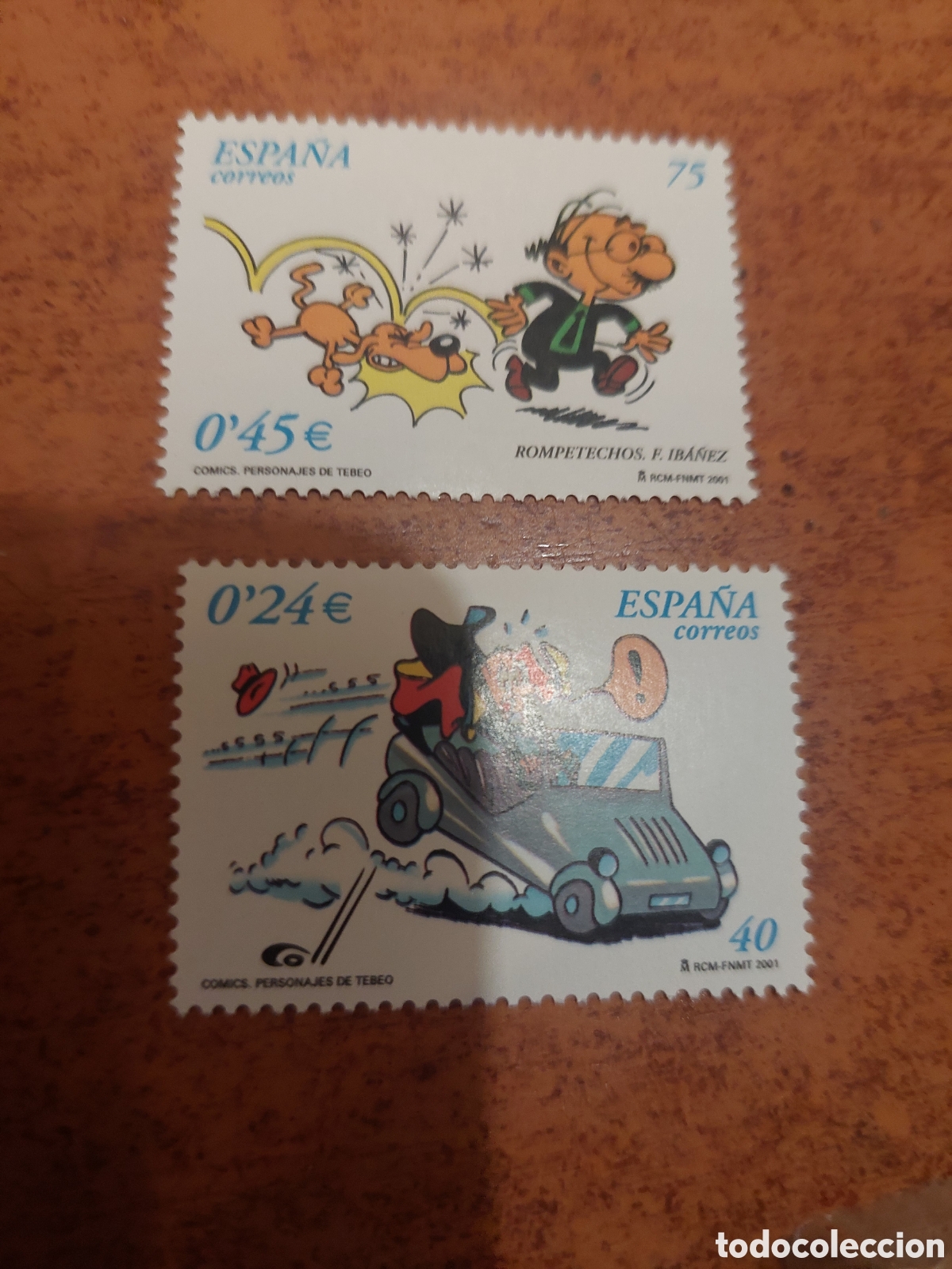 Sellos: 2001 C&oacute;mics rompetechos edifil 3839/40