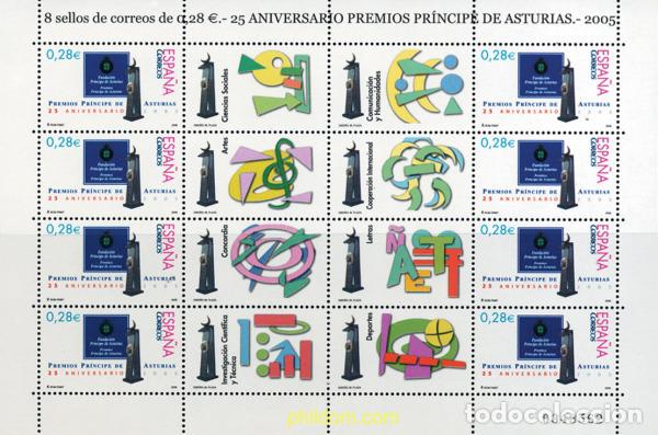 Sellos: 160752 MNH ESPA&Ntilde;A 2005 25 ANIVERSARIO DE LOS PREMIOS PRINCIPE DE ASTURIAS