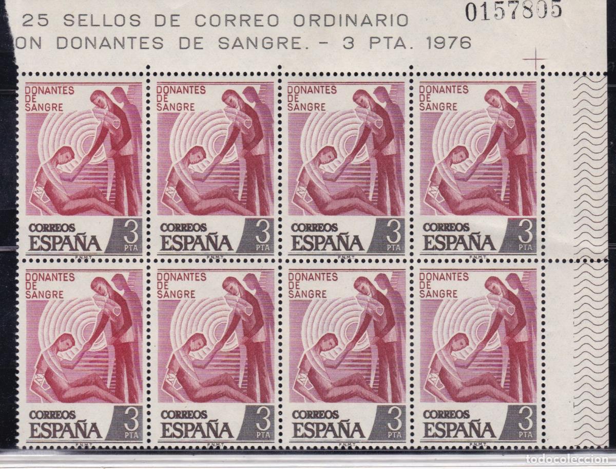 Sellos: NN4- DONANTES de SANGRE Bloque 8 ** Sin Fijasellos. VARIEDAD