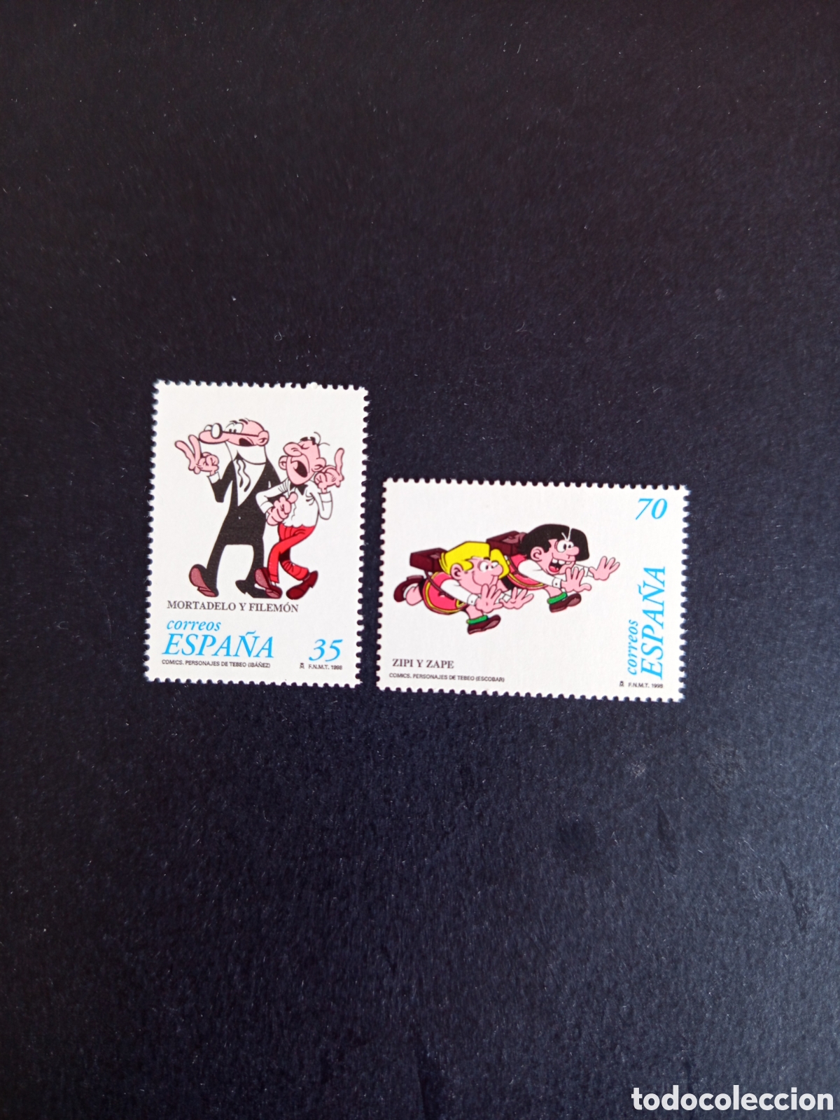Sellos: Espa&ntilde;a, 1998. C&oacute;mics , personajes del tebeo. Edifil 3531/2. Pedido m&iacute;nimo 3 &euro;. Ver fotos .