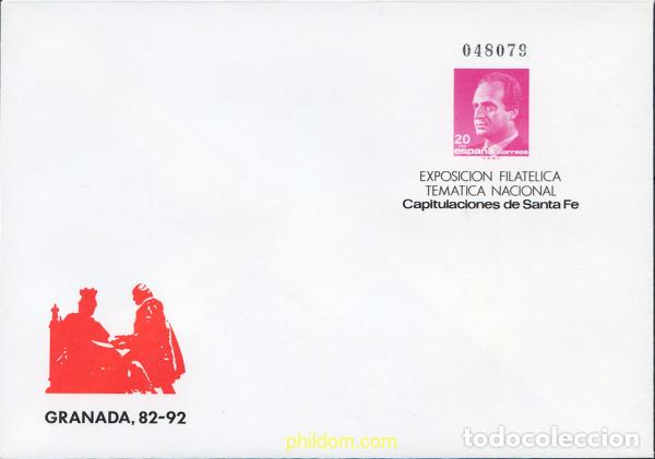 Sellos: 258143 MNH ESPA&Ntilde;A 1987 EXPOSICION FILATELICA TEMATICA NACIONAL - CAPITULACIONES DE SANTA FE - GRAN