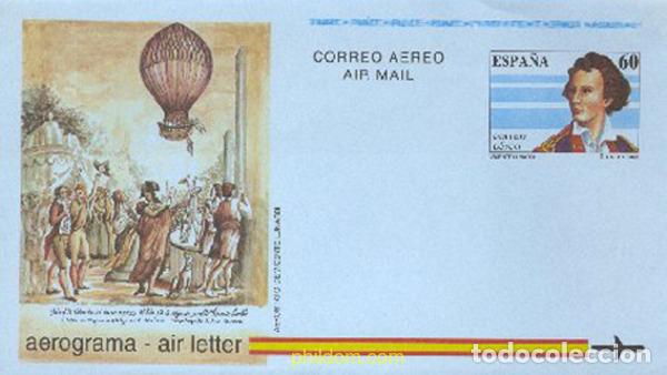 Sellos: 221207 MNH ESPA&Ntilde;A 1992 BICENTENARIO DEL VUELO EN GLOBO DE VICENTE LUNARDI