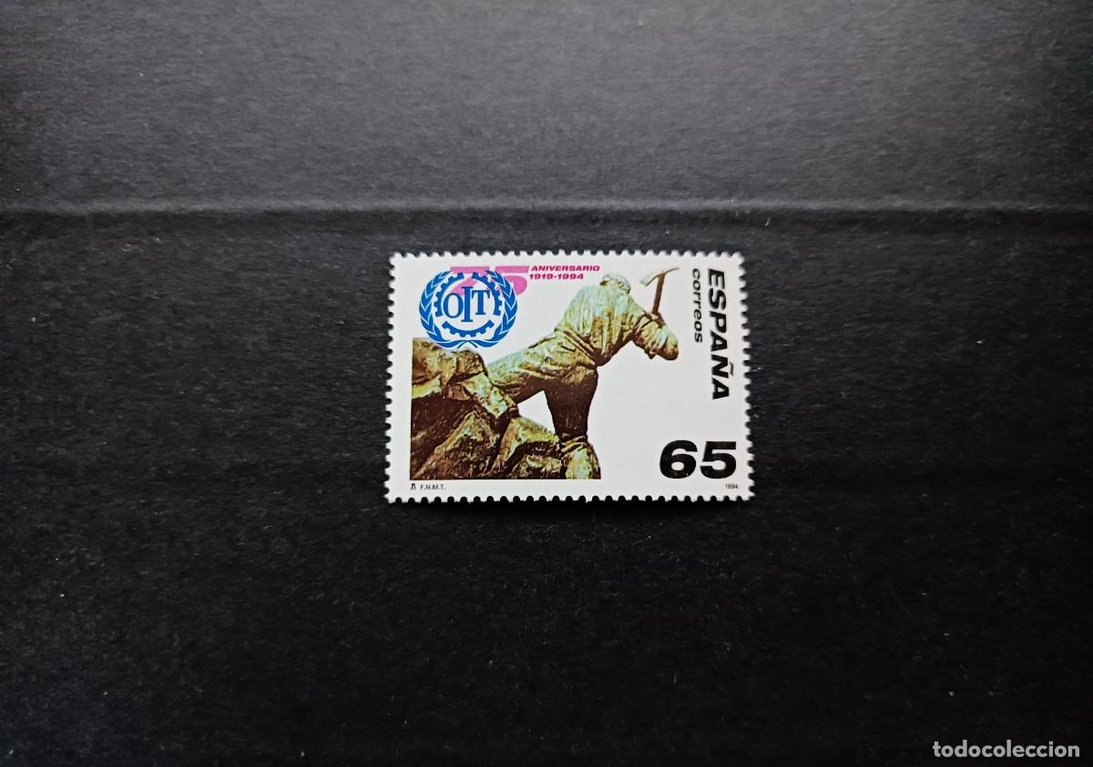Sellos: Sello nuevo. 75 Aniversario Oficina Internacional Trabajo. 9 Marzo 1994. Edifil 3288.