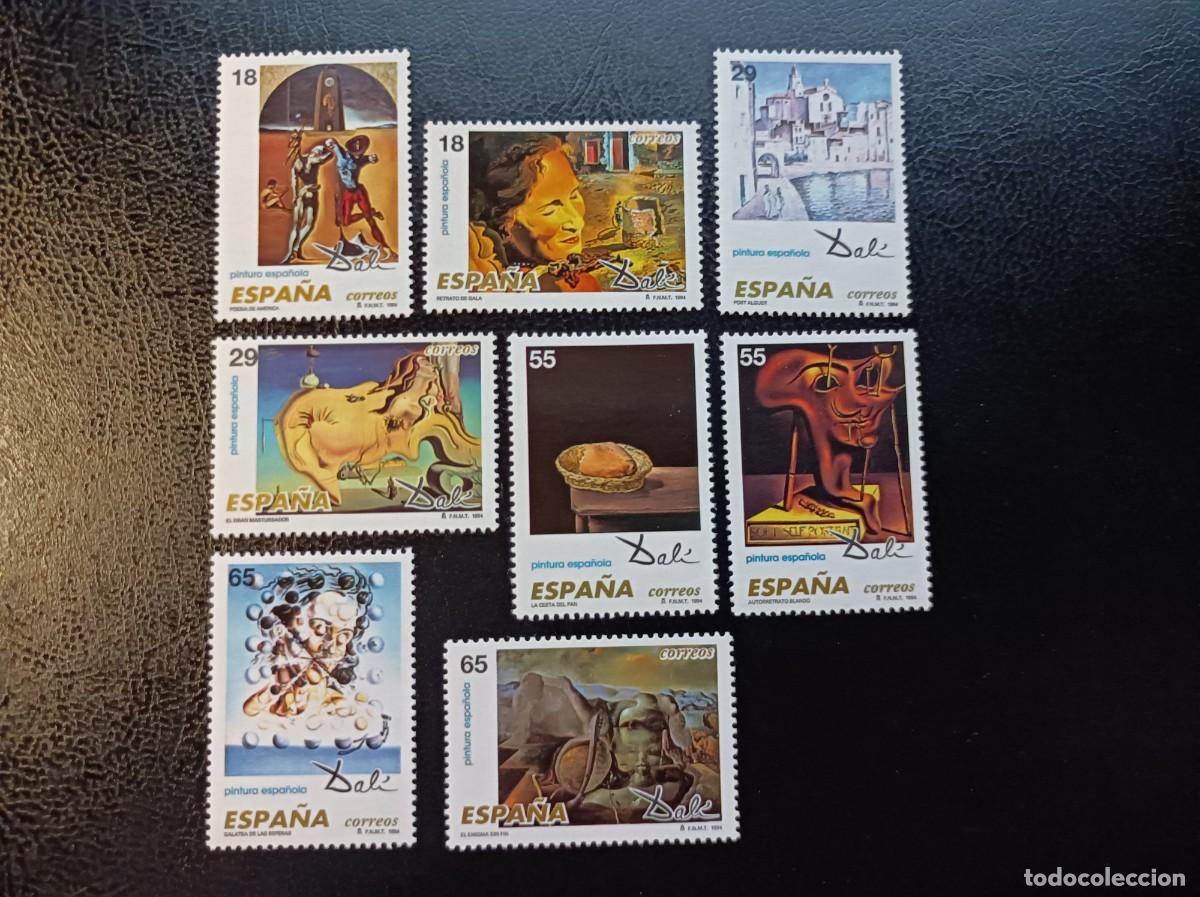 Sellos: Sellos nuevos. Pintura Espa&ntilde;ola. Salvador Dali. Serie completa. 9 Marzo. Edifil 3289/96.