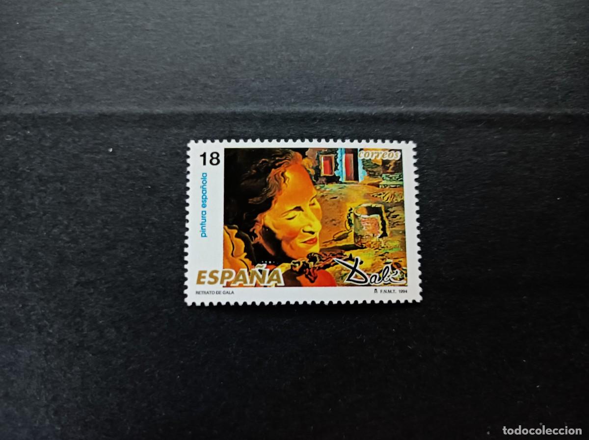 Sellos: Sello nuevo. Pintura Espa&ntilde;ola. Dal&iacute;. Retrato de Gala. 9 Marzo 1994. Edifil 3290.