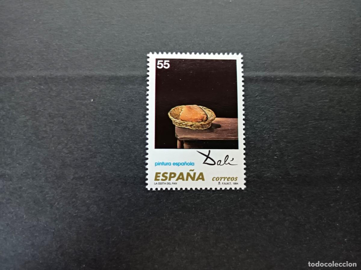 Sellos: Sello nuevo. Pintura Espa&ntilde;ola. Dali. La Cesta de Pan. 9 Marzo 1994. Edifil 3293.