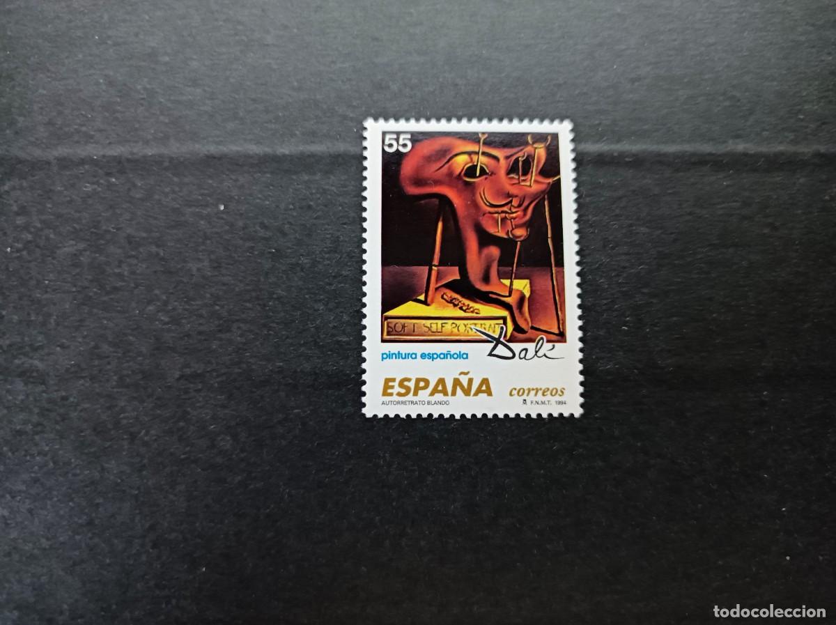 Sellos: Sello nuevo. Pintura Espa&ntilde;ola. Dali. Autorretrato Blando. 9 Marzo 1994. Edifil 3294.