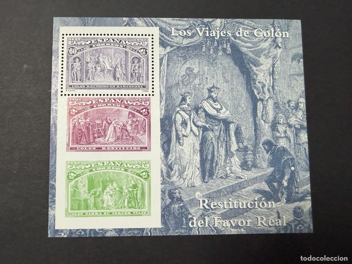 Sellos: ESPA&Ntilde;A, 1992. EDIFIL 3209. 500 ANIV. DESCUBRIMIENTO AMERICA POR COLON. NUEVO. SIN FIJASELLOS