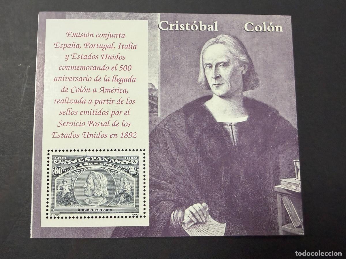 Sellos: ESPA&Ntilde;A, 1992. EDIFIL 3204. 500 ANIV. DESCUBRIMIENTO AMERICA POR COLON. NUEVO. SIN FIJASELLOS