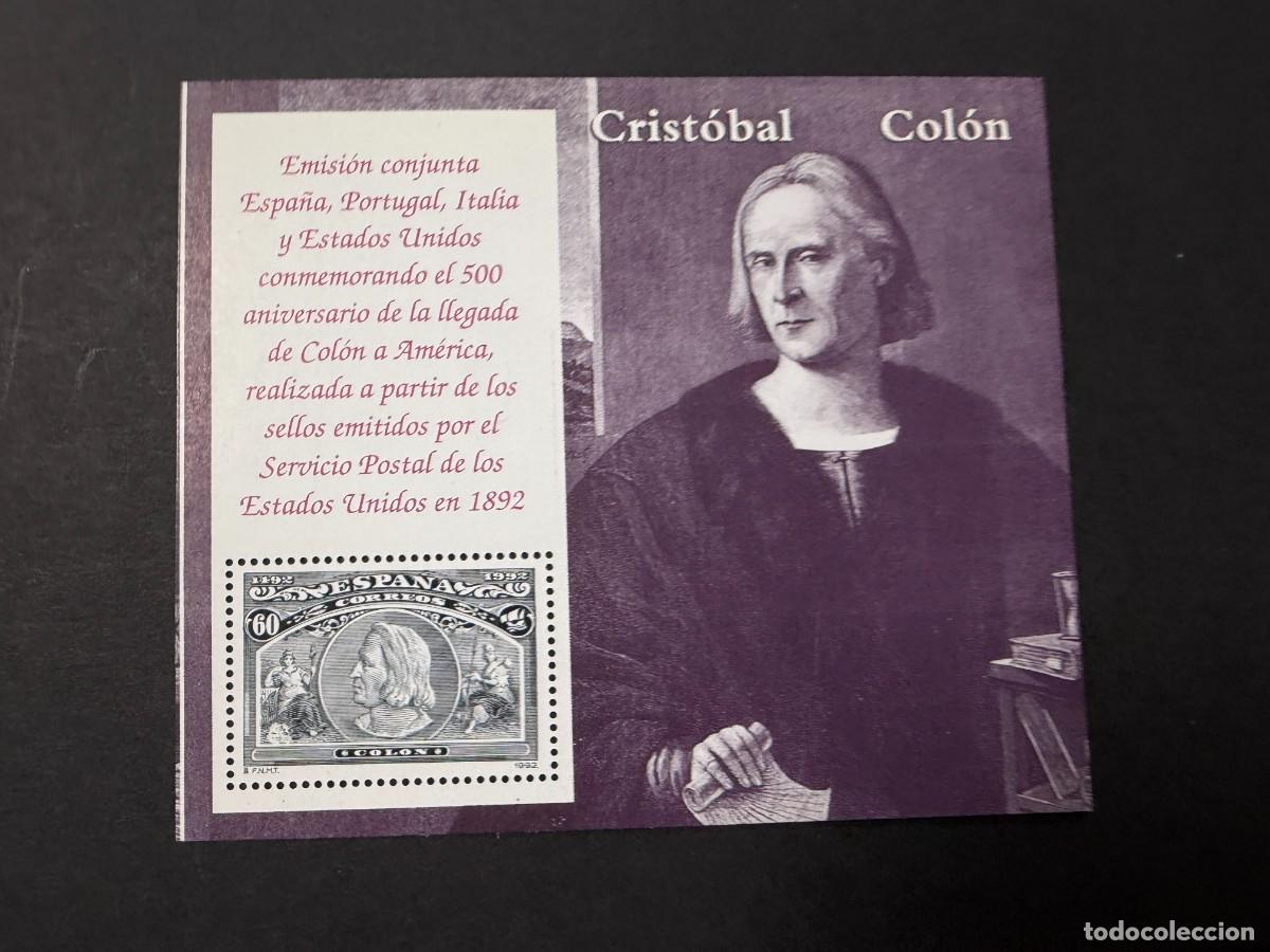 Sellos: ESPA&Ntilde;A, 1992. EDIFIL 3204. 500 ANIV. DESCUBRIMIENTO AMERICA POR COLON. NUEVO. SIN FIJASELLOS