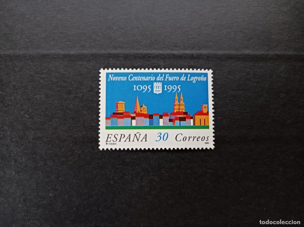 Sellos: Sello nuevo. IX Centenario del Fuero de Logro&ntilde;o. 20 de Enero de 1995. Edifil 3338.